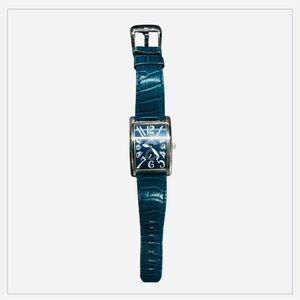 RITMO MUNDO Idea Italiana Women's Watch Teal Leather Band